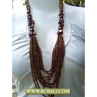 Golden Beaded Layered Necklace